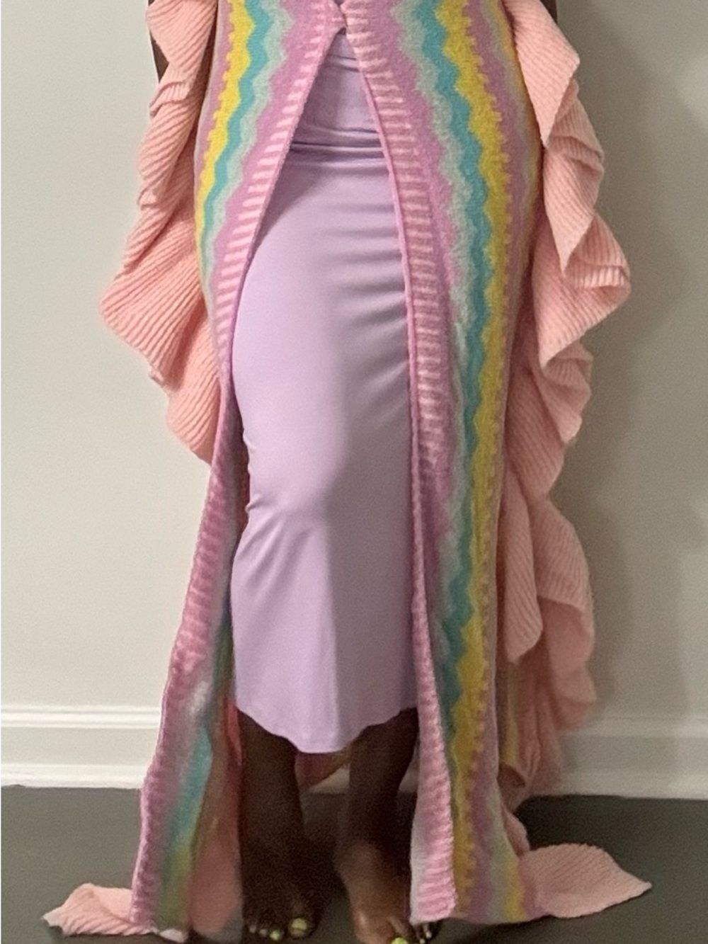 Knit Ruffle Sweater - Picture 2 of 3